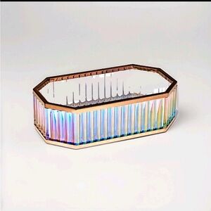 Bath & Body Works Mirrored Vanity Tray Gold Trim NEW